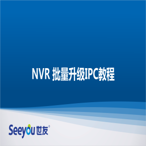 世友 NT NVR批量升級IPC教程