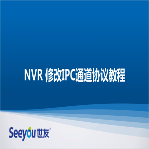 世友 NT NVR修改通道協議教程