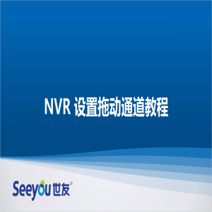 世友 NT NVR設置拖動通道教程