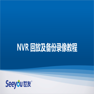 世友 NT NVR回放及備份錄像教程