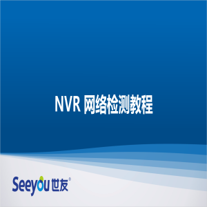 世友 NT NVR網絡檢測教程